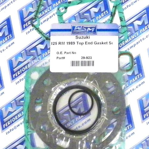 WSM Top End Gasket Kit For Suzuki 125 RM 1989 29-923