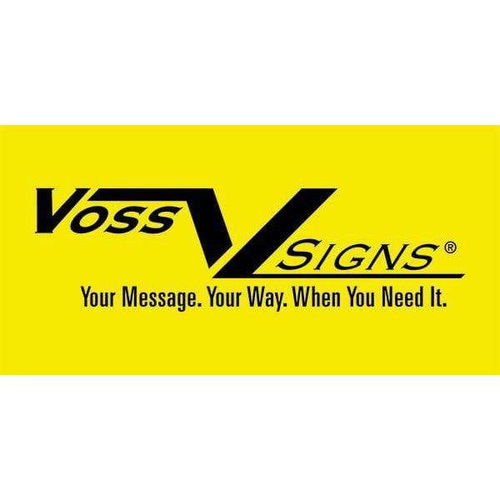 Voss Signs 405 SLO YR Yellow Plastic Reflective Sign12" - Slow