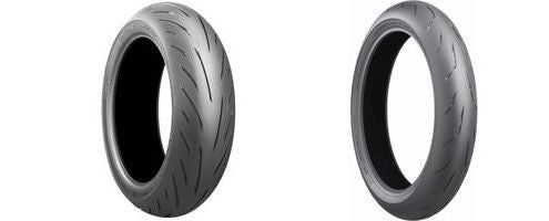 Bridgestone Front Rear 120/70ZR17 + 180/60ZR17 Battlax Hypersport S22  Motorcycle Tire Set