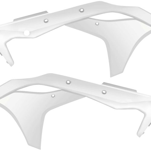Acerbis White Radiator Shrouds for Kawasaki - 2630610002