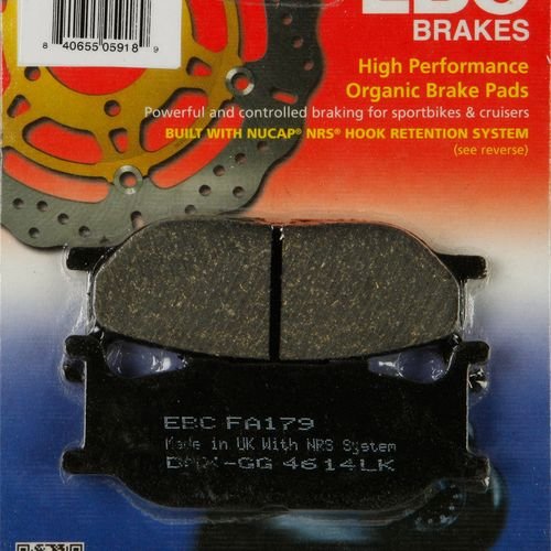 EBC 1 Pair Premium SFA Organic OE Replacement Brake Pads MPN FA179