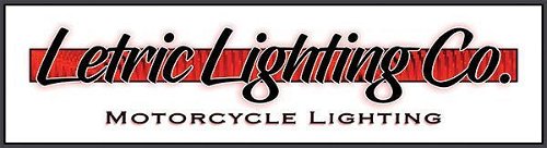 Letric Lighting Royal Flush Mount LED Lights Black/Red 9/16"