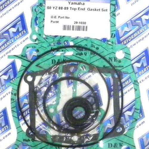 WSM Top End Gasket Kit For Yamaha 250 YZ 88-89 29-1030