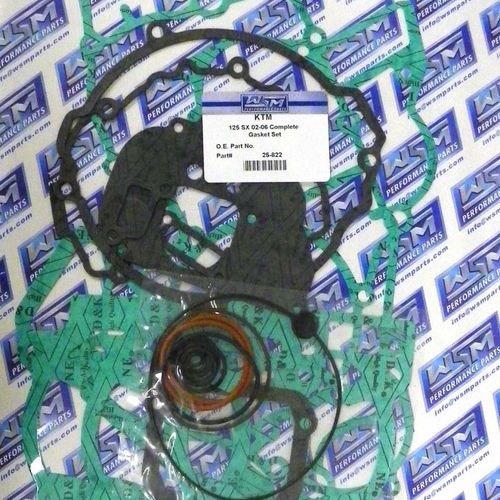 WSM Complete Gasket Kit For KTM 125 EXC / SX 02-06 25-822