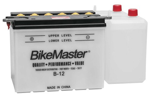 Performance Conventional Battery For Harley-Davidson XLH 1967-1978 White
