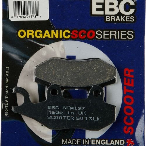EBC 1 Pair Premium SFA Organic OE Replacement Brake Pads MPN SFA197
