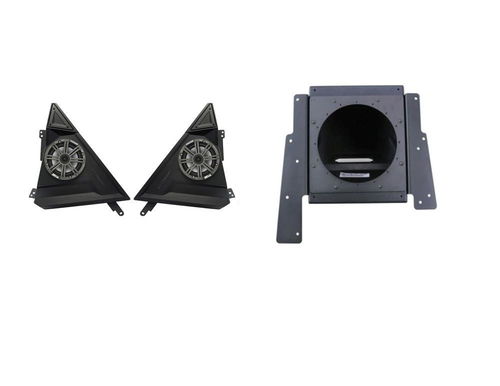 SSV Works Front 6.5'' Kicker Speaker Pods And L7 Subwoofer Box For Slingshot 15-21
