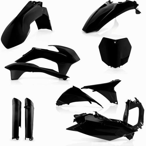 Acerbis Black Full Plastic Kit for KTM - 2314330001