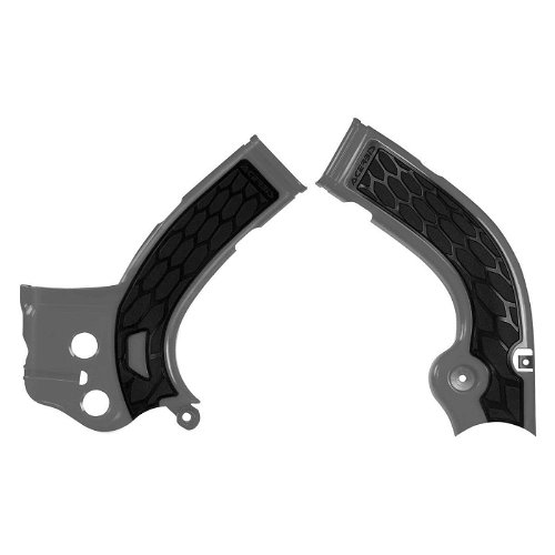 Acerbis Silver/Black X-Grip Frame Guard - 2374261015