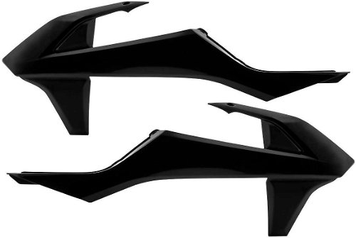 Acerbis Black Radiator Shrouds for KTM - 2421080001