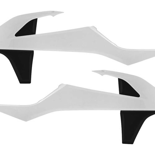 Acerbis White/Black Radiator Shrouds for KTM - 2421081035