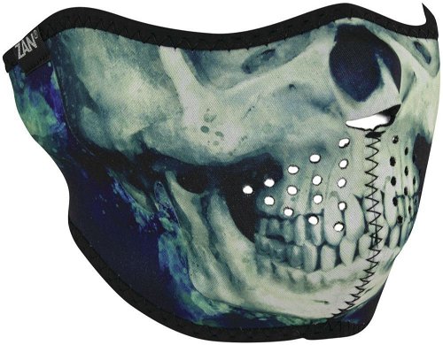 Zan Headgear Half Mask Neoprene Paint Skull