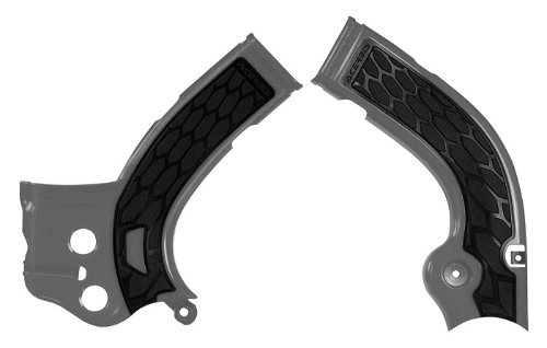 Acerbis Silver/Black X-Grip Frame Guard - 2374261015