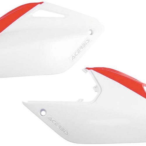 Acerbis White/Red Side Number Plate for Honda - 2071081030