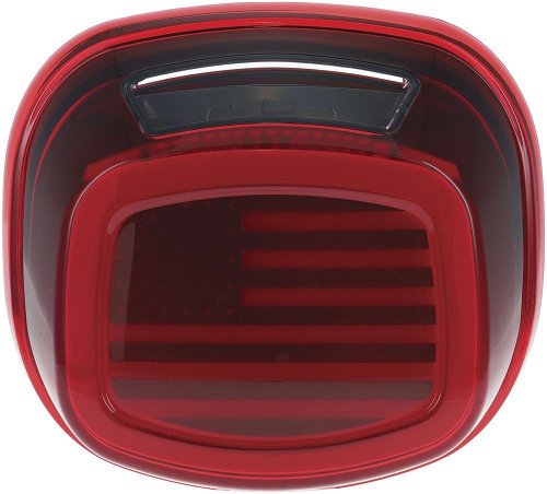 Kuryakyn Tracer Red US Flag LED Taillights without License Light 2924