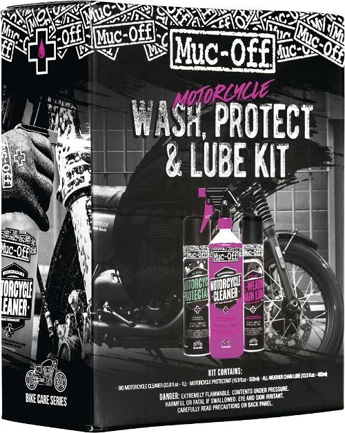 Muc Off Motorcycle Wash, Protect, & Lube Kit - 20095US