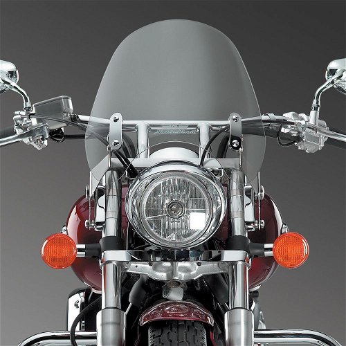 National Cycle Clear SwitchBlade Deflector Quick Release Windshield With Mount Kit, Straight Forks