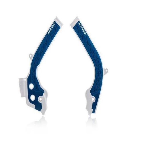 Acerbis White/Blue X-Grip Frame Guard - 2449531029