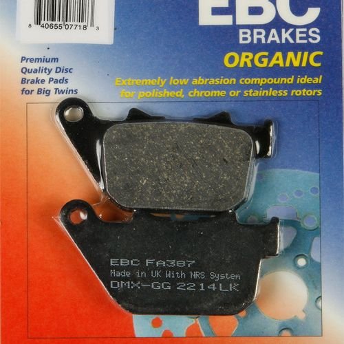 EBC 1 Pair FA Series Organic Replacement Brake Pads MPN FA387