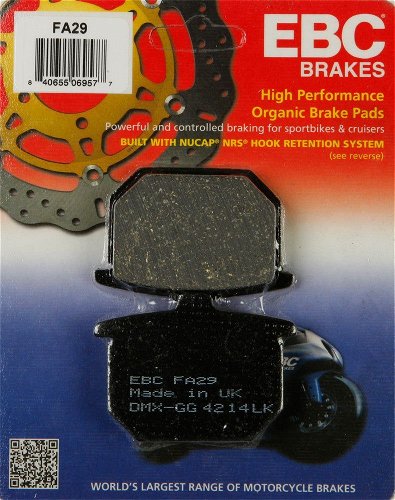 EBC 1 Pair FA-SFA-TT-X Premium Organic Replacement Brake Pads MPN FA29