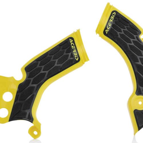 Acerbis Yellow/Black X-Grip Frame Guard - 2688751017