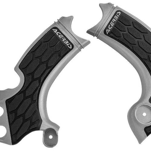 Acerbis Silver/Black X-Grip Frame Guard - 2657591015