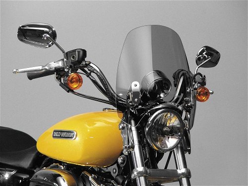 National Cycle Light Gray SwitchBlade Deflector Quick Release Windshield With Mount Kit, Straight Forks