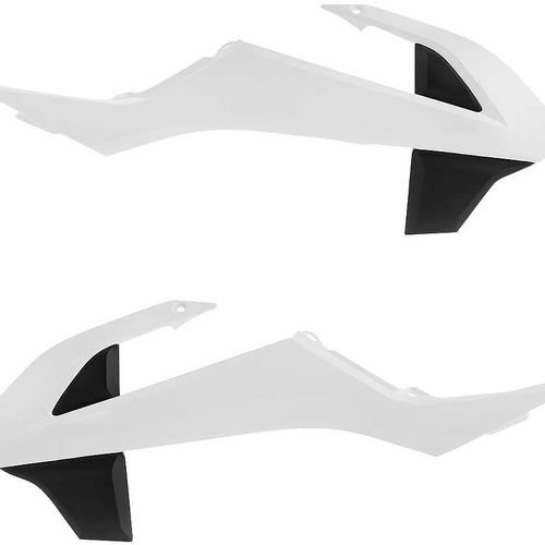 Acerbis White/Black Radiator Shrouds for KTM - 2449701035