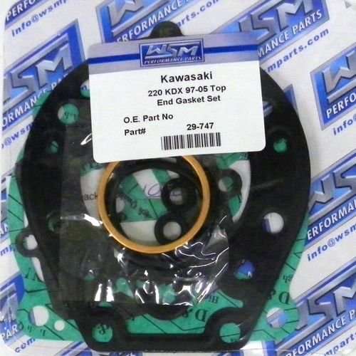WSM Top End Gasket Kit For Kawasaki 220 KDX 97-05 29-747
