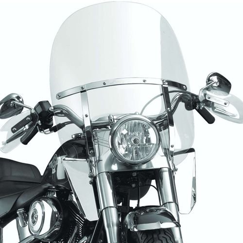 National Cycle Clear SwitchBlade 2-Up Quick Release Windshield With Mount Kit, Covered Forks