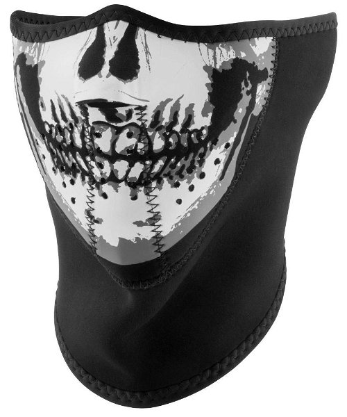 Zan Headgear 3-Panel Half Mask Neoprene Skull Face