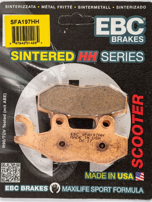 EBC 1 Pair SFA HH Series Scooter Sintered Brake Pads MPN SFA197HH