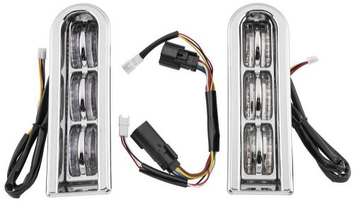 Letric Lighting Saddlebag Filler Support Lights Chrome