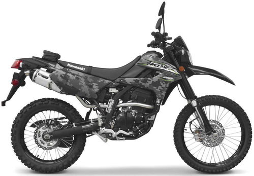 Two Brothers Racing S1R Series Black Racing Full System For Kawasaki KLX250 2018-2020