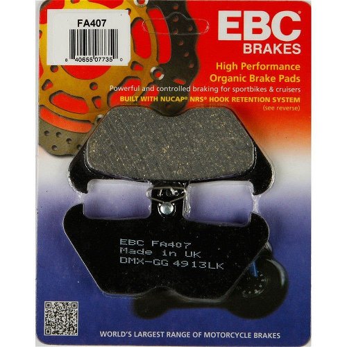 EBC Organic Front Brake Pads for BMW R1150GS 1998-Oct 2001