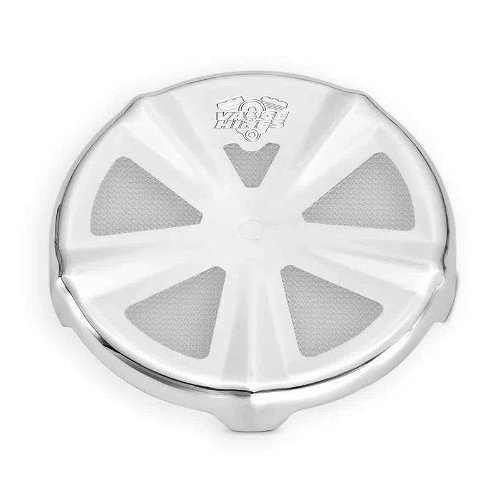 Vance & Hines 71017 Chrome 'Skullcap Crown' Air Cleaner Cover for Harley