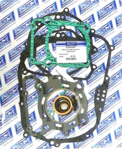 WSM Complete Gasket Kit For Kawasaki 250 KLX 94-96 25-750