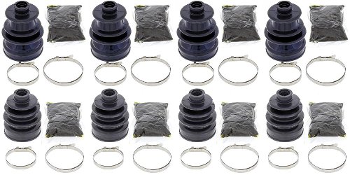 Complete Front & Rear Inner & Outer CV Boot Repair Kit YFM700 Grizzly EPS 09-15