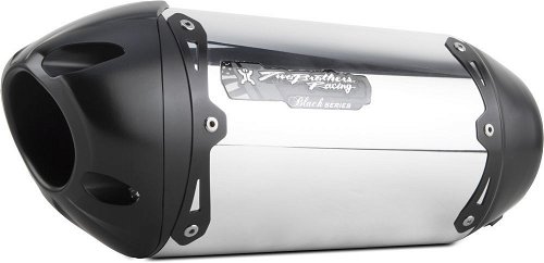 Two Brothers Racing S1R Black Series Aluminum Slip-On Exhaust 005-1920406-S1B