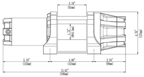 Winch Kit 3500 lb For Polaris Sportsman 570 6x6 (Big Boss) 2017-2020 (Synthetic Rope Plug-N-Play)