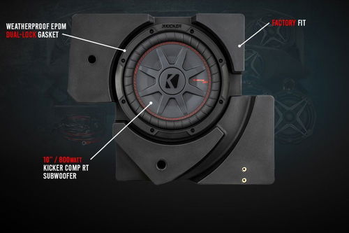 SSV Works Behind Seat Speaker Pods with Unloaded Subwoofer Box For Can-Am Maverick X3 17-22