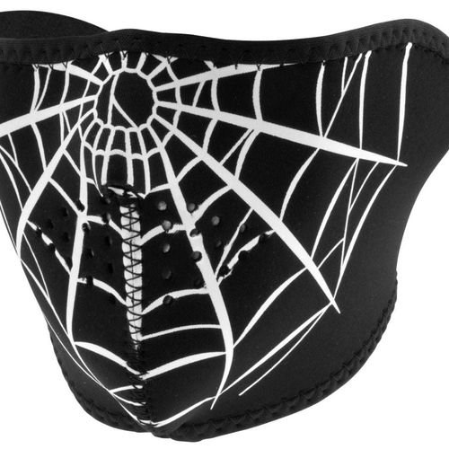 Zan Headgear Half Mask Neoprene Spider Web