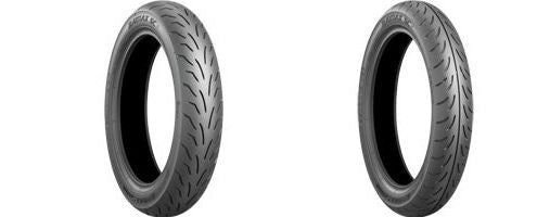 Bridgestone Front Rear 120/70-12 + 120/70-12 Battlax SC Motorcycle Tire Set