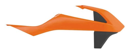Acerbis 16 Orange/Black Radiator Shrouds for KTM - 2685965225