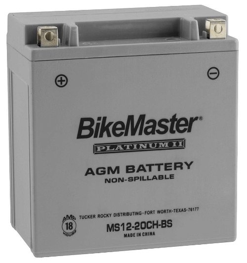 BikeMaster AGM 12V Platinum Battery For Moto Guzzi Griso 1100 2005-2013 Grey
