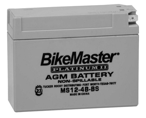 BikeMaster AGM 12V Platinum Battery For Suzuki DR-Z70 2008-2009 Grey