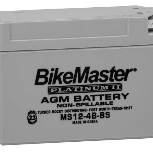 BikeMaster AGM 12V Platinum Battery For Suzuki DR-Z70 2008-2009 Grey
