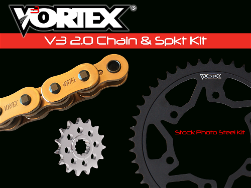 Vortex Gold WSS G525SX3-116 Chain and Sprocket Kit 15-47 Tooth - CKG5135