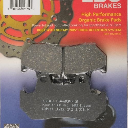 EBC 1 Pair FA Series Organic Replacement Brake Pads MPN FA69/3