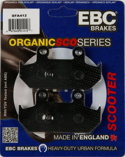 EBC 1 Pair Premium SFA Organic OE Replacement Brake Pads MPN SFA412